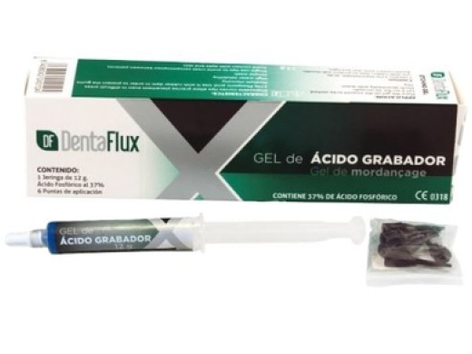 etchgel blauw fosfor 37% + 6 tips 12 gram (productfoto)