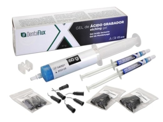etchgel blauw fosfor 37% (+ 2x3,5gr+24 tips extra) 60 gram (productfoto)