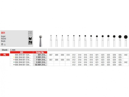 edenta diamantsteen fg f801/010 (round) 5 (productfoto)