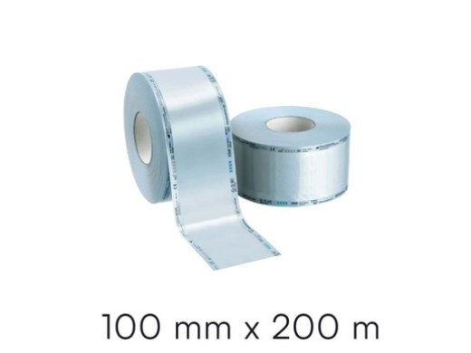 prime one-top safe sterilisatiefolie 100mm op rol 200 meter (productfoto)