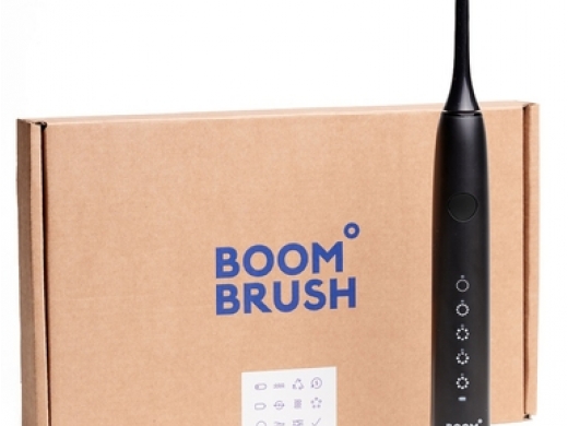 boombrush sonische tandenborstel zwart (productfoto)