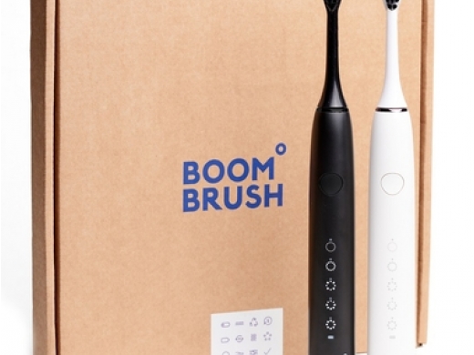 boombrush sonische tandenborstel duo (wit+zwart) 2 (productfoto)