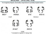 hygenic cofferdamklem w14 / wingless per stuk (thumbnail)